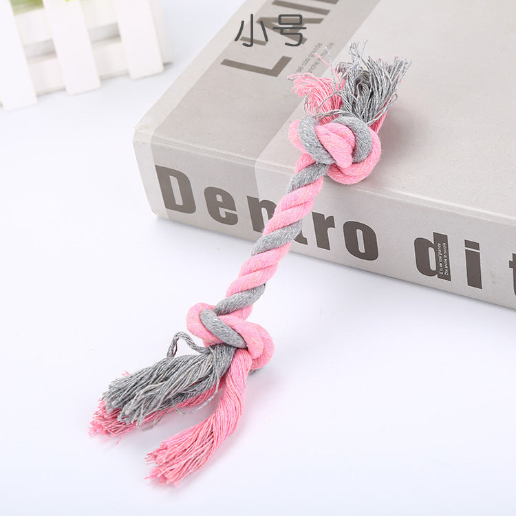 🦴 Jouet à Mâcher Résistant pour Chiens – Corde en Coton