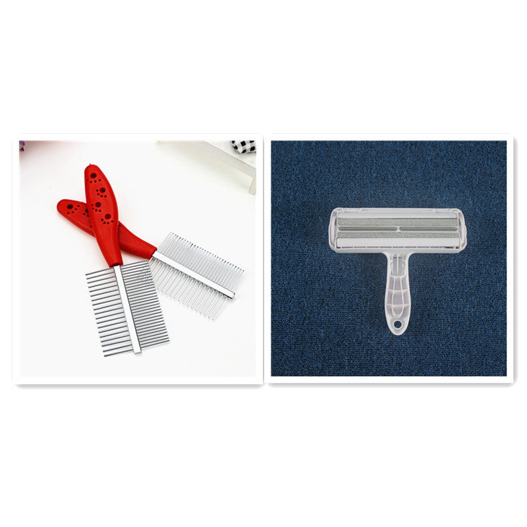 🐾 Peigne Double Rangée pour Animaux – Dents Fines &amp; Larges, Poignée Antidérapante